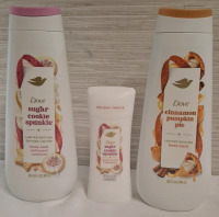 2 New Dove Body Wash (591ml each) & 1 New Dove Roll On (74g) | Best Before - 07/2026