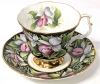 ROYAL ALBERT Provincial Flowers Teacup & Saucer : Lady's Slipper 1975 - Shallow Chip in Saucer, Still Rings True