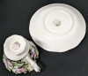 ROYAL ALBERT Provincial Flowers Teacup & Saucer : Lady's Slipper 1975 - Shallow Chip in Saucer, Still Rings True - 4