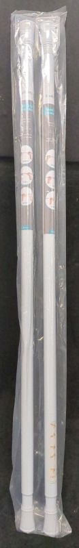 New True Living Super Grip Shower Rod Pack of 2 Adjusts from 43 to 72 inches