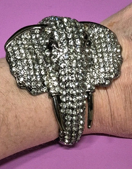 BLING BLING Elephant Bracelet Metal -