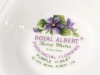 ROYAL ALBERT Provincial Flowers Teacup & Saucer : Purple Violet 1975 - Rings True - 5