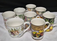 8 Collectible Mugs - Royal Doulton, Windsor, Royal Adderley, & Thailand