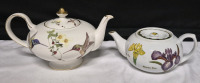 2 Teapots Abbott Hummingbirds & Iris