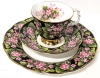ROYAL ALBERT Provincial Flowers Teacup, Saucer & Bread + Butter Plate : Mayflower 1975 - Rings True
