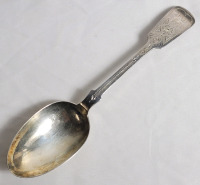 Vintage 1936 W&C London Sterling Silver Serving Spoon . Measures 8 19/32" long .