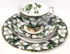 ROYAL ALBERT Provincial Flowers Teacup, Saucer & Bread + Butter Plate : Trillium 1975 - Rings True