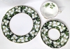ROYAL ALBERT Provincial Flowers Teacup, Saucer & Bread + Butter Plate : Trillium 1975 - Rings True - 2