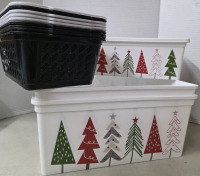 12 New | Assorted Container Lot | 1 Comes w/ Lid | Largest Measures 15" x 6&frac12; x 11"