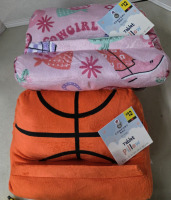 2 New | Comfort Bay Tablet Pillows | Basket Ball & Cowgirl Themed | Measures 12" x 8"