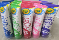 15 New | 88.7mL CRAYOLA Bathtub Finger Paint Soap | Comes in Blue, Green, Red, Pink & Purple. 3 Tubes ea. Colour