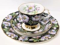ROYAL ALBERT Provincial Flowers Teacup & Saucer : Prairie Crocus 1975 - Rings True