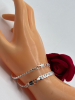 Two Stamped 925 Sterling 7.5 Inch Bracelets with Lobster Clasp - 3
