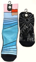 2 New Pairs Size M/L OUTWAY Performance Socks - Day 'N Night Ankle Socks & Perc&eacute; Crew Socks