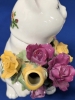 ROYAL ALBERT Old Country Roses 1962 Cat Tea Pot, Creamer & Sugar Dish - No Cracks, Teapot's Petals & Leaves Chipped - 5.25" - 7.75" - 8