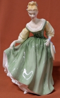 ROYAL DOULTON "Fair Lady" HN 2193 1962 Porcelain Figure - 7.25" Tall, No Chips and chips