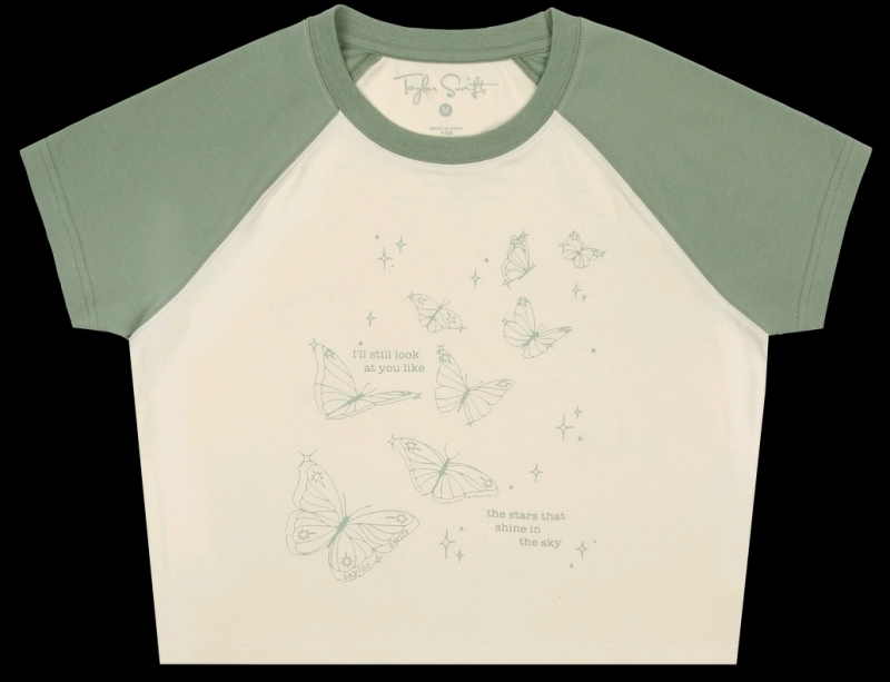 New Size Large Women's TAYLOR SWIFT Self-Titled Stars That Shine Baby T-Shirt - Retails $45!