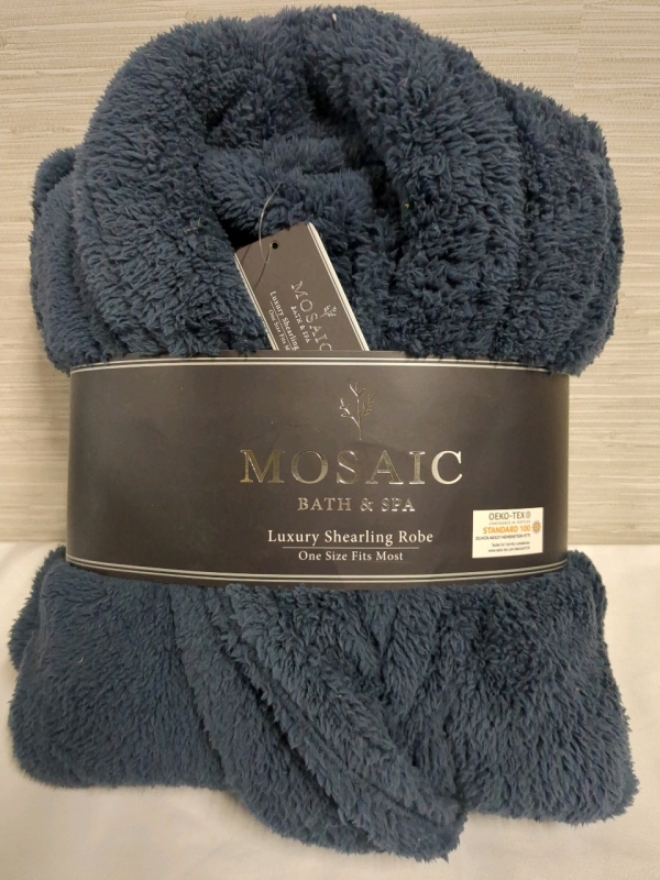 New Mosaic Bath & Spa Luxury Shearling Robe - One Size Fits Most