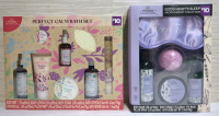 2 New Boxes Studio Selection Perfect Calm 9 Piece Bath Set & Good Night's Sleep Aromatherapy Collection EXP 04/09/2027
