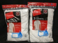 2 New Small Hanes Tagless T-Shirts 3 per pack.