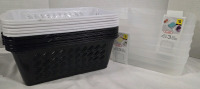 18 New | Variety Storage Containers | Largest Measures 4" x 11" x 7"