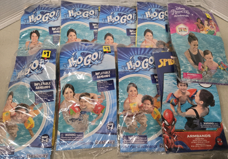 8 New | H2O Go! Inflatable Armbands