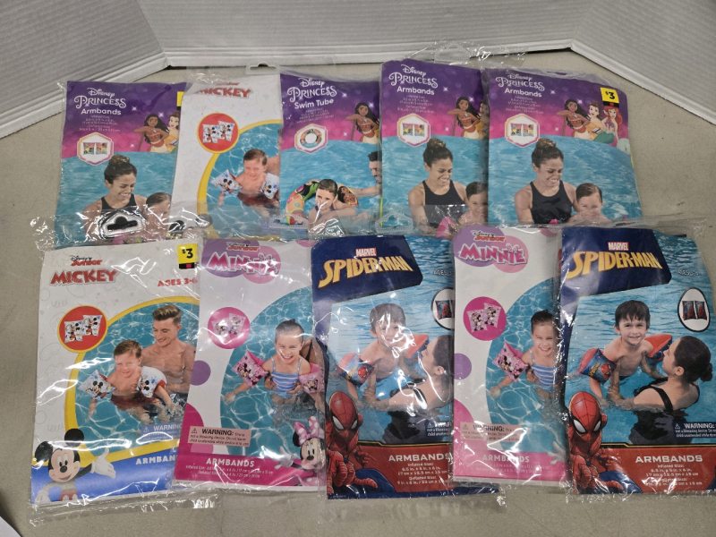 10 New | Pairs Of Disney Inflatable Armbands