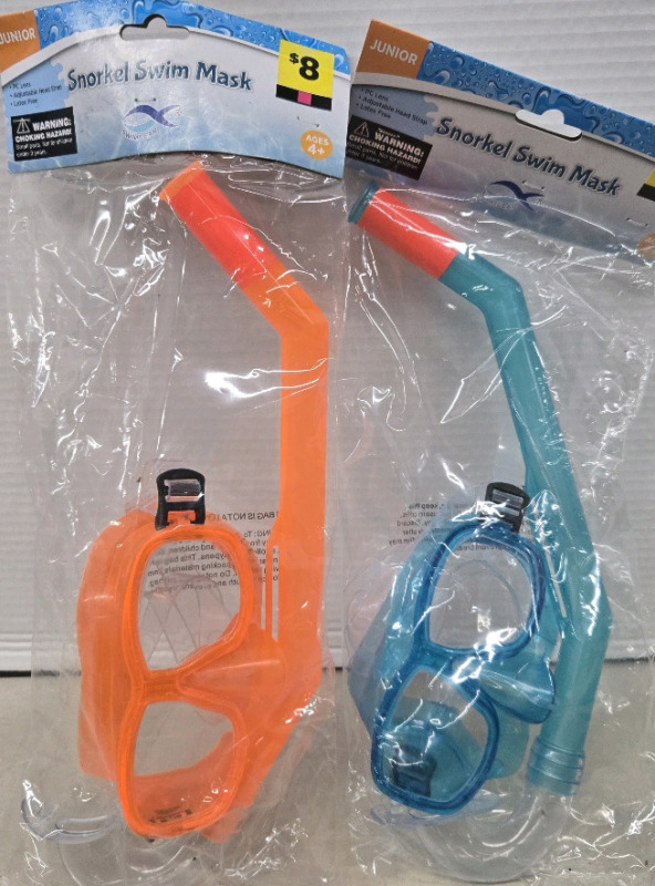 2 New | Junior Snorkel Swim Masks