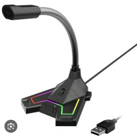 As New in Box | Bytech Gaming Microphone with Multi-Color Backlight | Omni directional Microphone