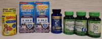 7 New Suppliments | Includes-1 Lil Critters Multivitamin Gummies Jar, 2 Emergen- C 1000mg Vitamin C Supplements, 1 Naturalist Vitamin C 500mg Jar, 2 Nature's Truth Magnesium 250mg Jars & 1 Nature's Truth D3 5000 IU 125mcg Jar