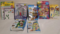 9 New Assorted Kids' Activity Books | Included- Crayola Numbers Workbook, My Little Popy Art Activity Kit & Crayola Art Activity Packs | Tallest Measures Heights- 10.8"