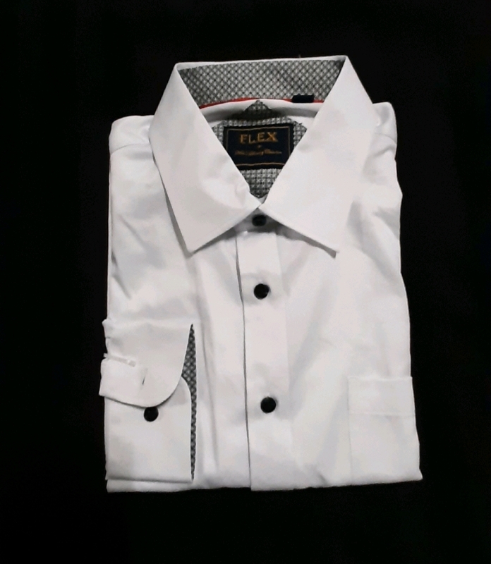New with Tags Men's Flex Luxury Collection Dress Shirt Size M