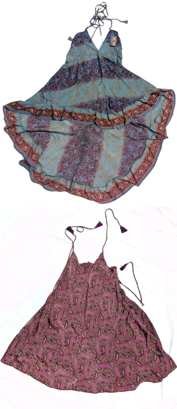 2 New One Size Fits Most Women's INDIA BOUTIQUE Light & Lively Sundresses