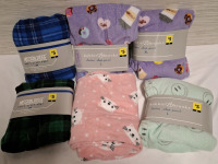 4 New Bobbie & Brooks Ladies Sleep Pants & 2 New Mission Ridge Men's Sleep Pants | Fabrics- 100% Polyester | Sizes Includes- L, XL & 2XL