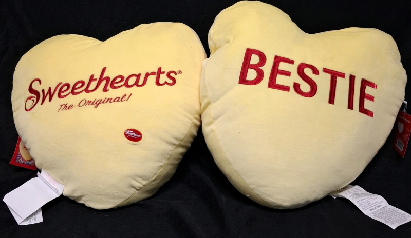2 New Sweethearts Pillows | 100% Polyester Fiber | Measurements- 18" X 17.5"