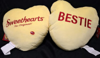 2 New Sweethearts Pillows | 100% Polyester Fiber | Measurements- 18" X 17.5"