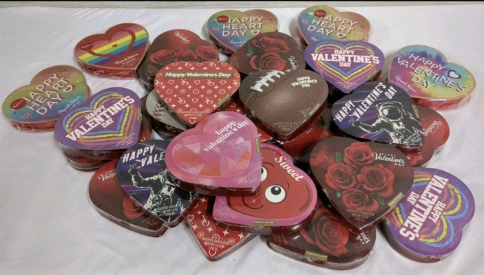 20+ New | Assorted Russel Stover & Elmer Chocolate Mini Boxes of Chocolates | Earliest BB:01 June 2025 | Biggest Box Measures- 5.5" X 5"