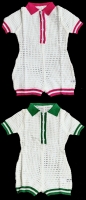 2 New Size MED Women's Knit Tennis-Style Short Onesies / Beach Cover-Ups