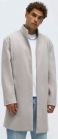 New Size MED Men's NOVA MEN Barret Long Coat (Cream) | Retails $84!