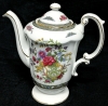 PARAGON "Tree of Kashmir" Fine Bone China Coffee Pot, 7.5" Tall, No Chips or Cracks, Small Fleabite Can Be Felt On Lid Rim - 3
