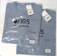 2 New Size SM / MED Men's FIGS Easton Boxy Crew Neck Scrub Tops | Discontinued! Over $175 Retail Value!