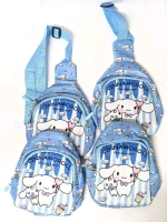 4 New CINNAMOROLL Mini Chest Bag / Crossbody Bag - 5" &times; 7" Each (Excluding Straps)