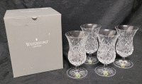 Waterford Crystal Set of 4 Waterville Rose Iced Beverage Crystal Glasses . No chips or cracks. Measures 6.5" tall