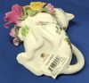 ROYAL ALBERT Old Country Roses 1962 Cat Tea Pot, Creamer & Sugar Dish - No Cracks, Teapot's Petals & Leaves Chipped - 5.25" - 7.75" - 9