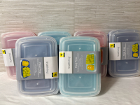 6 New TrueLiving Meal Prep Rectangular Food Container 5 Pack (700ml)