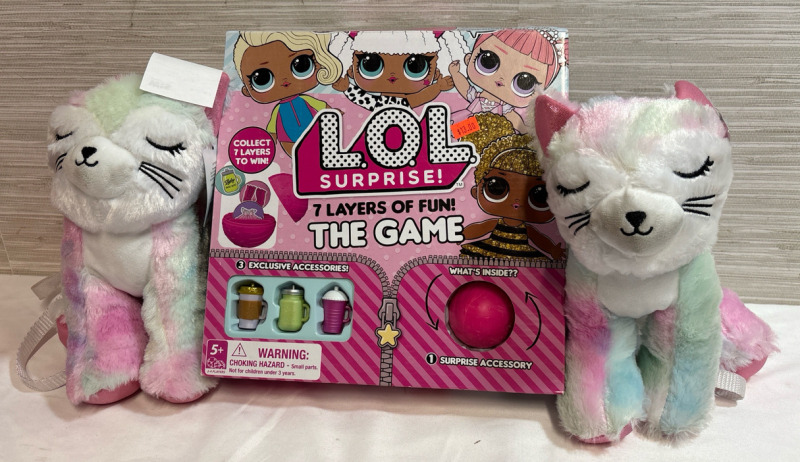 New L.O.L Surprise! 7 Layers of Fun Set with 2 Cute Colorful Plush Toys | 12" length