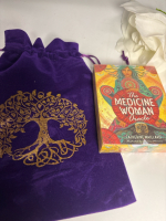New Sealed Medicine Women Catherine Maillard Intuitive Reading/Spiritual Guide Contains 49 Cards Wisdom of Female Ancestors | Wisdom of Mother Earth | Women Empowerment Purple Tarot Card Storage Bag
