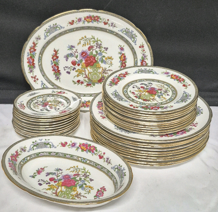 33 Pcs Vintage Paragon Tree of Kashmir Pattern Dishes - Plates & Serving Dishes