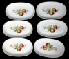 6 ROYAL DOULTON Fine China For Air Canada Raised Edge Oval Dishes - 9" &times; 5.3" Each, No Chips or Cracks