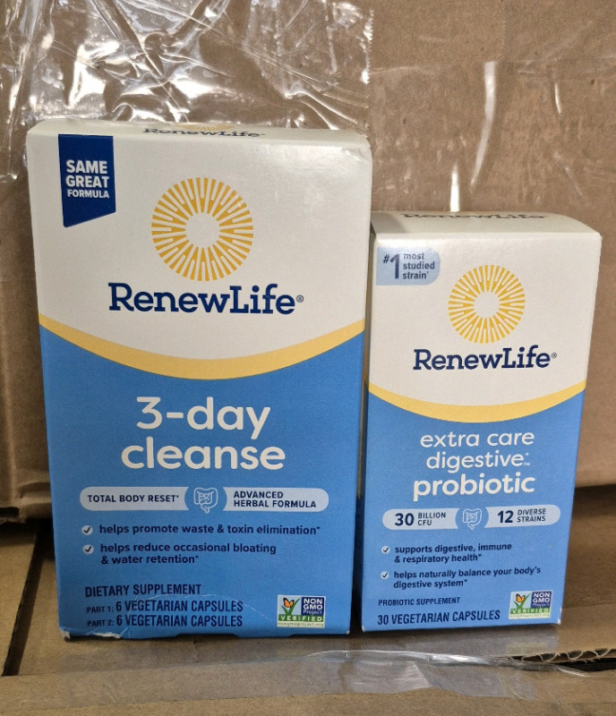 650+ As Is New Renew Life Probiotics & 3-Day Cleanse Expire Dates 03/2024 - 11/2024